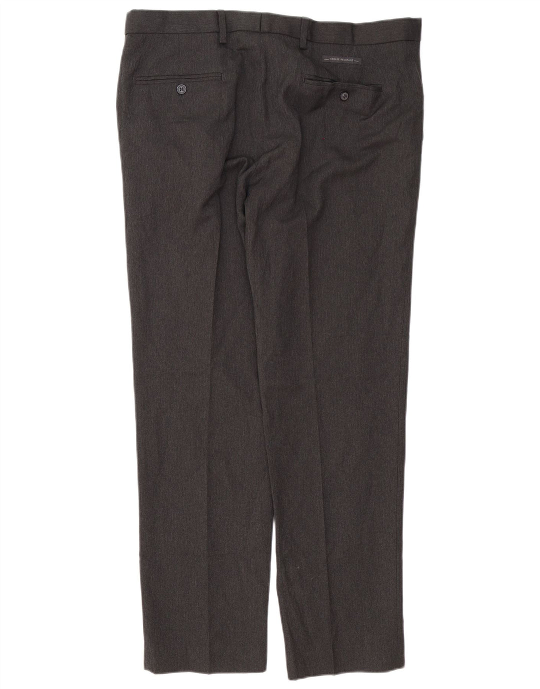 Marks & Spencer Herre Tailored Fit Chino Bukser W36 L31 Grå Polyester