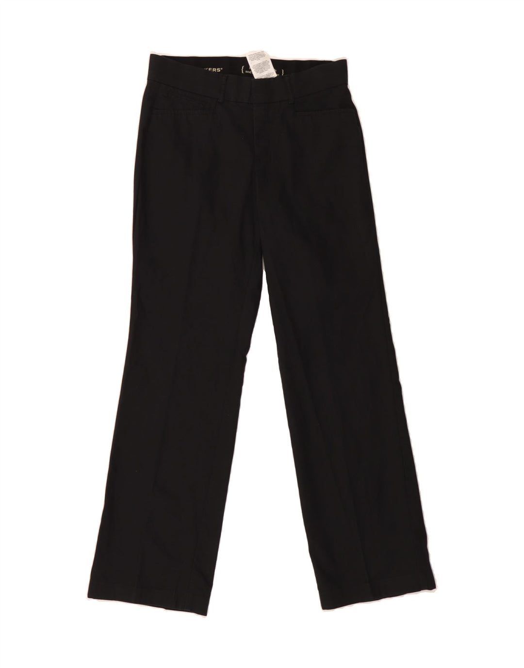 DOCKERS Womens Straight Casual Trousers US 4 Small W28 L30 Black Polyester Vintage Dockers and Second-Hand Dockers from Messina Hembry 