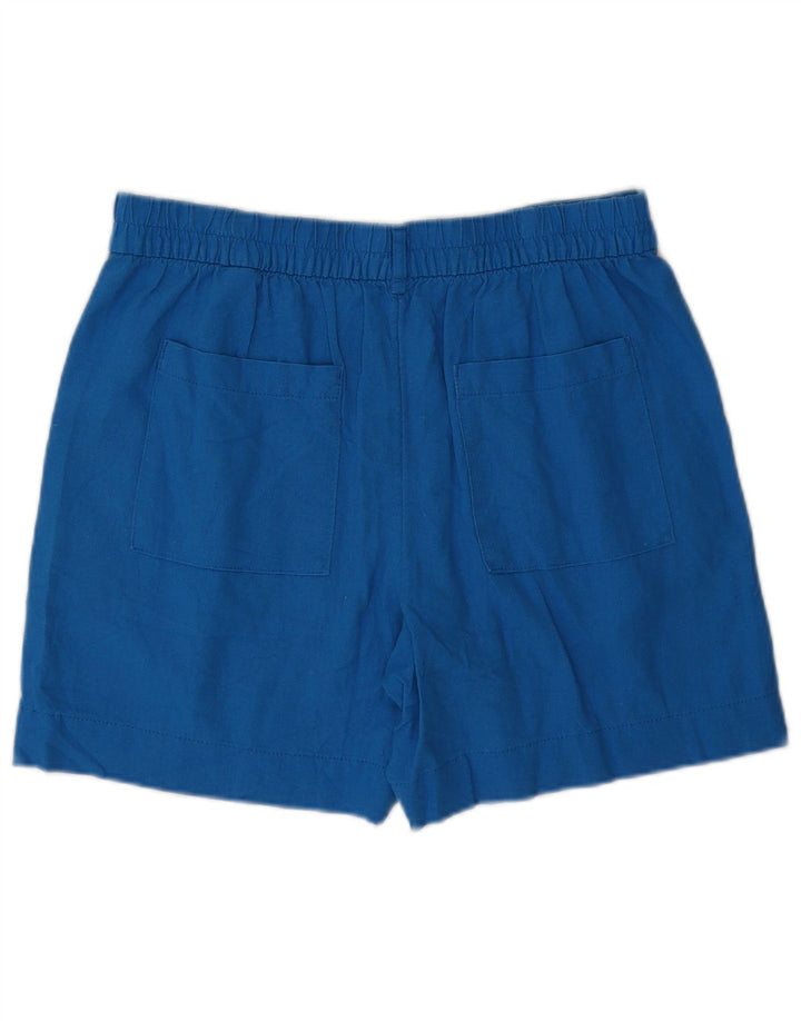 MARKS & SPENCER Chino-shorts til kvinder UK 12 Medium W32 Blue Linen