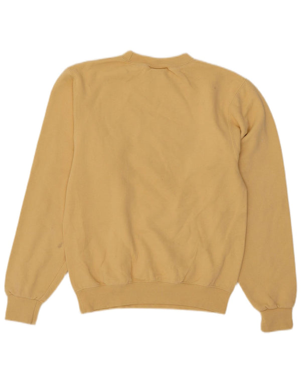Champion Herre Notre dame academy Grafisk Sweatshirt Jumper XS Gul Bomuld