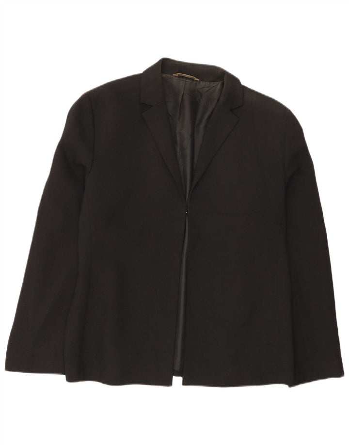 Marks & Spencer Dame Blazer Jacket UK 16 Stor Sort Polyester