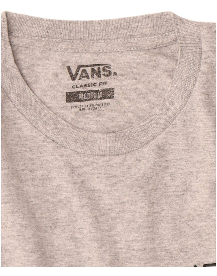 Vans Herre Classic Fit T-shirt Top Medium Grey Colourblock Bomuld