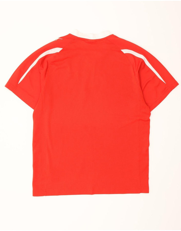 Puma Herre grafisk T-shirt Top Medium Rød Colourblock
