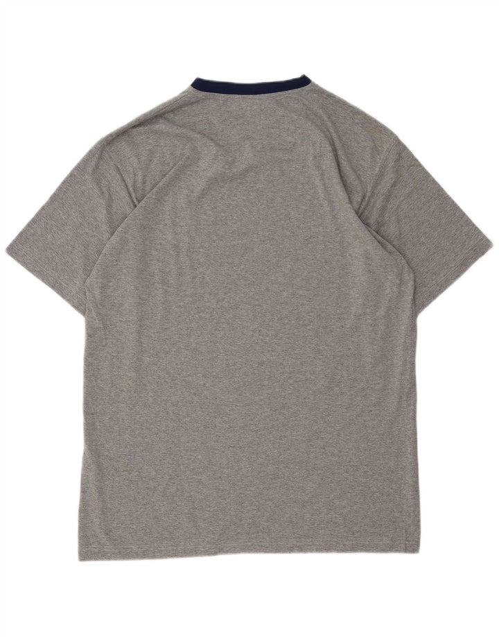 Fila Herre T-Shirt Top 2XL Grå Flecked Bomuld