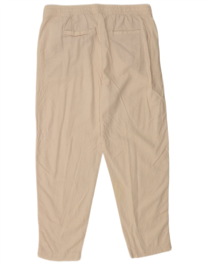 Marks & Spencer Træningsdragtsbukser til kvinder UK 16 Large White Linen