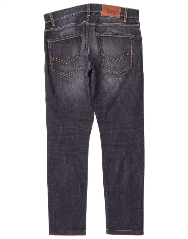 Rifle Herre Slim Jeans W32 L31 Marineblå Bomuld