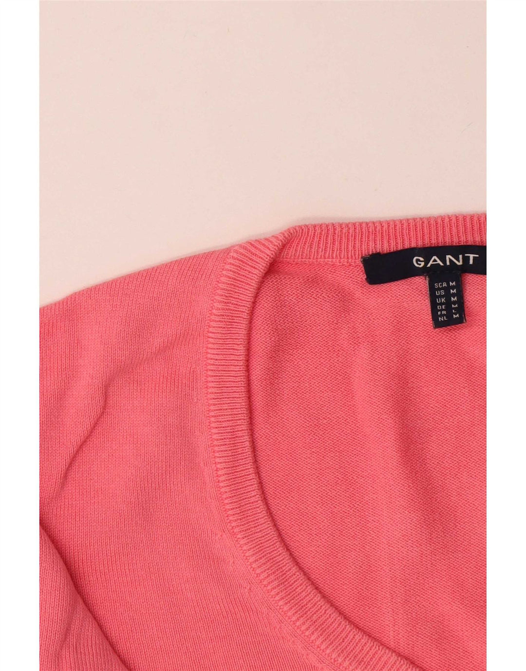 Gant Dame V-hals sweater UK 12 Medium Pink Bomuld