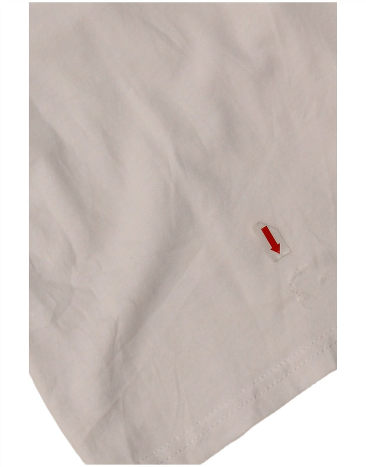 Tommy Hilfiger Dame Grafisk T-Shirt Top UK 14 Medium White