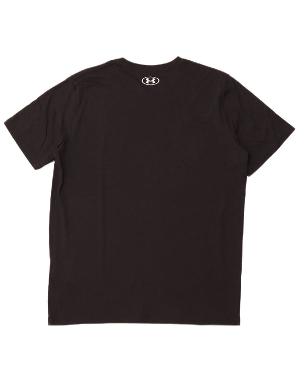 UNDER ARMOUR Herre grafisk T-shirt top XL sort bomuld