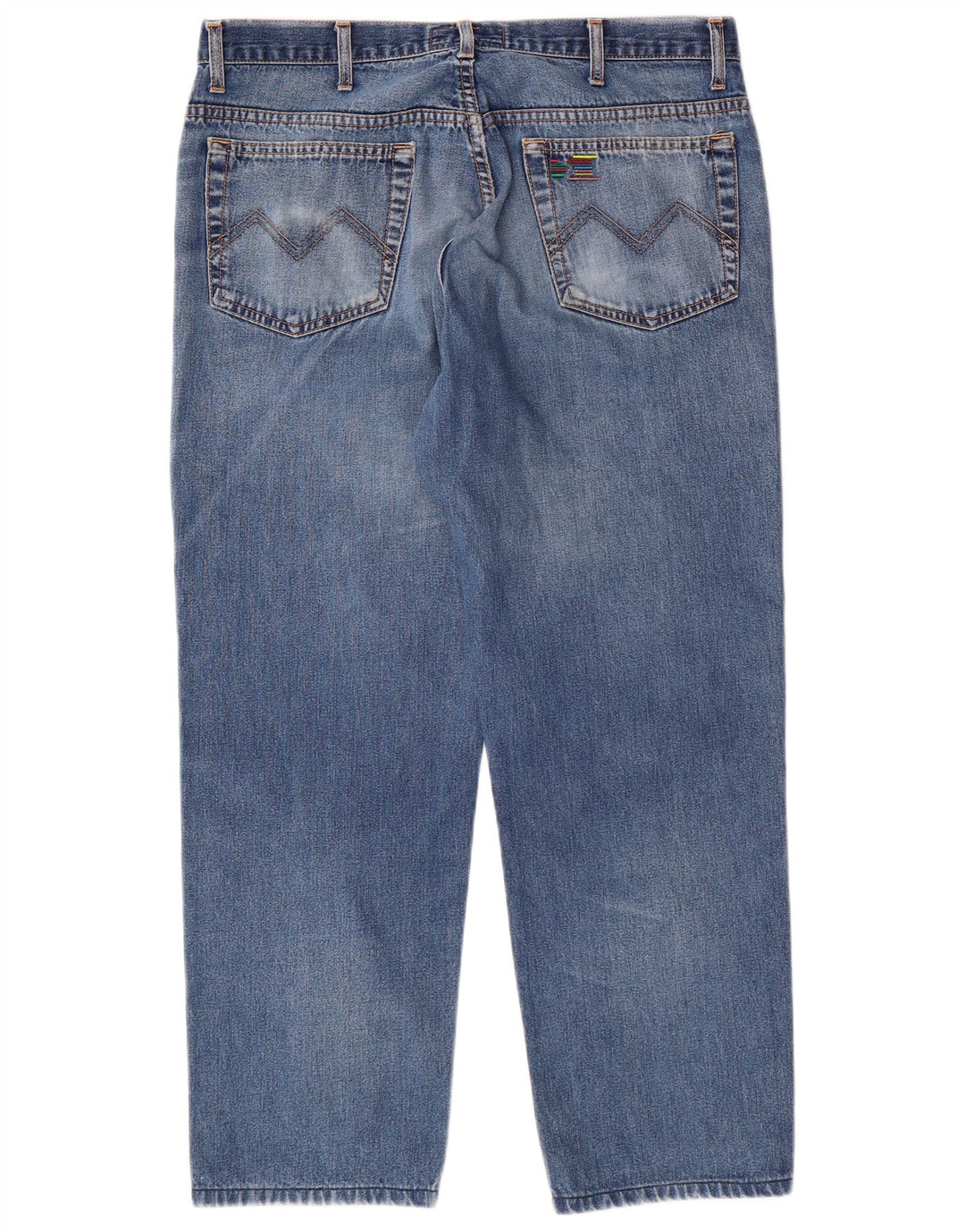 MISSONI SPORT Herre Tapered Cropped Jeans IT 52 XL W36 L26 Blå Bomuld