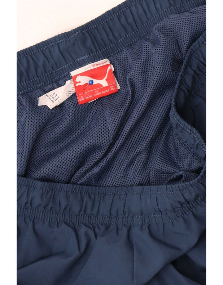 Puma Herre grafisk Capri træningsdragt bukser 2XL marineblå polyester
