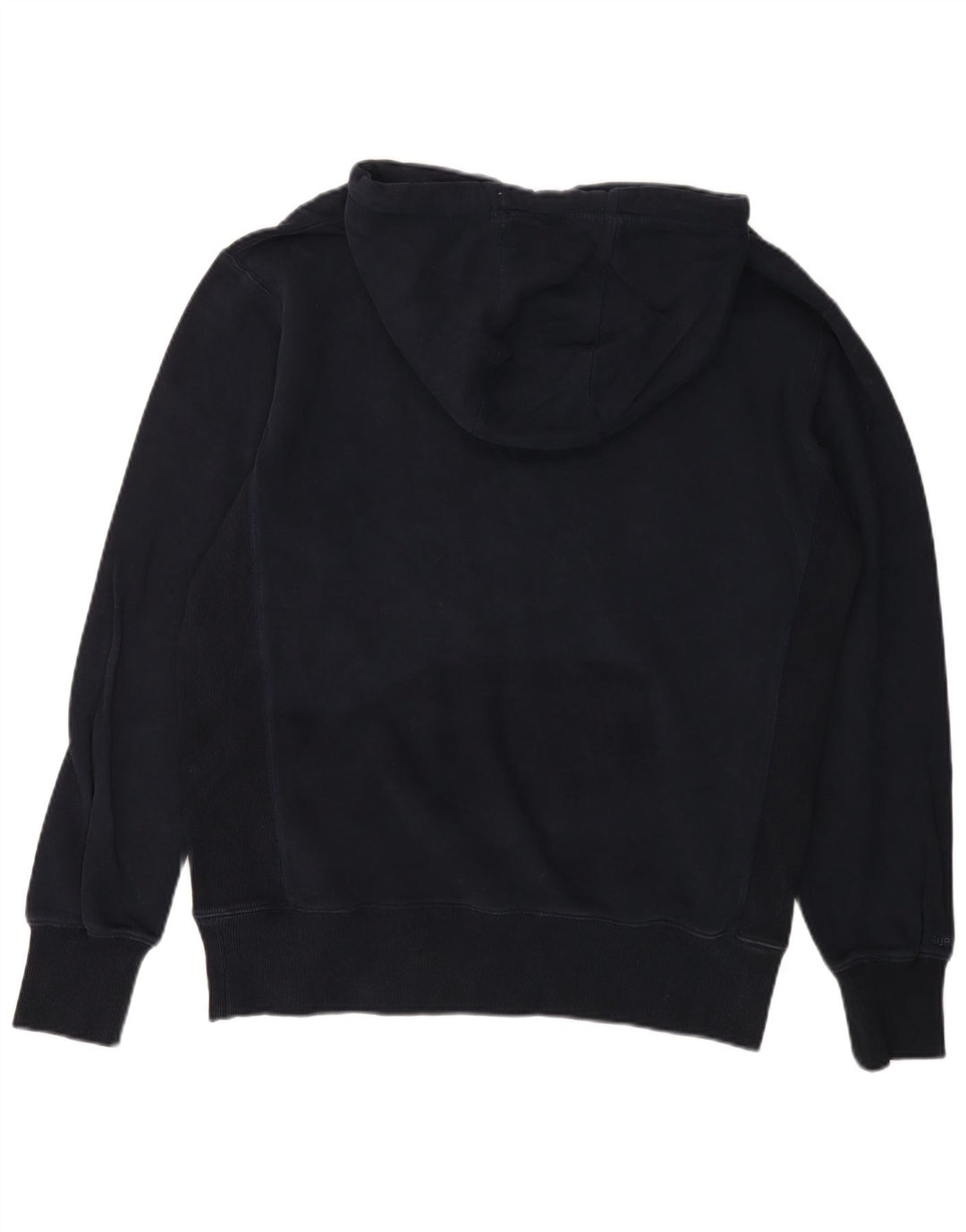 SUPERDRY Hættetrøje til mænd Stor marineblå bomuld