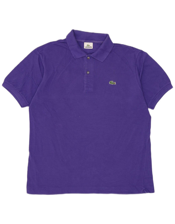 Lacoste herre poloshirt størrelse 4 Medium lilla bomuld