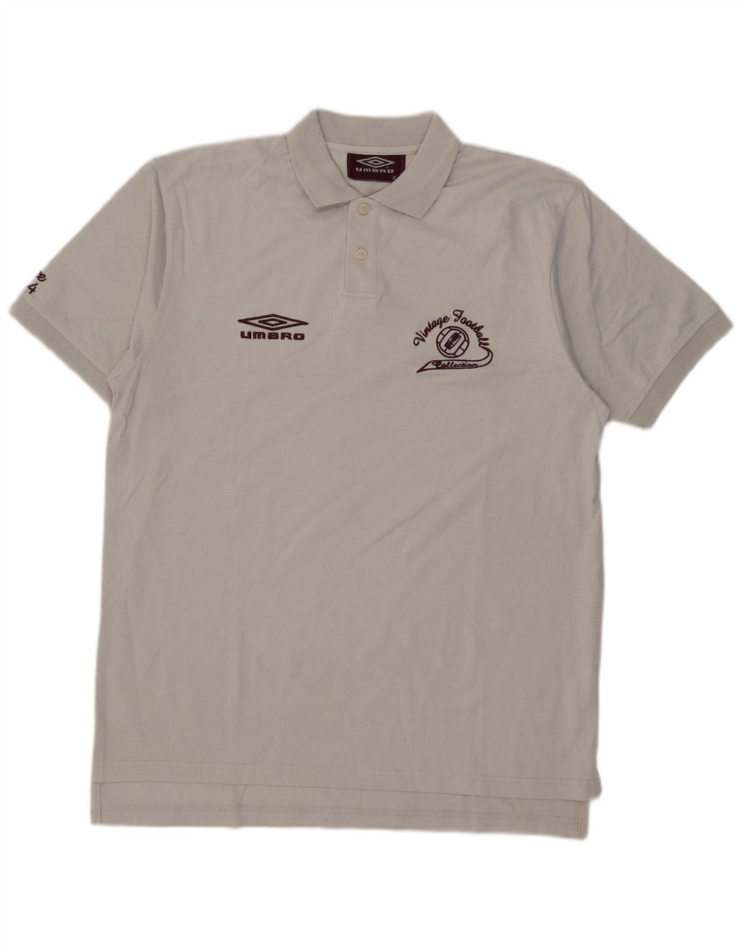 Umbro Herre Grafisk Polo Shirt XL Grå Bomuld
