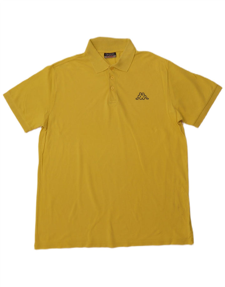KAPPA herre poloshirt XL gul bomuld