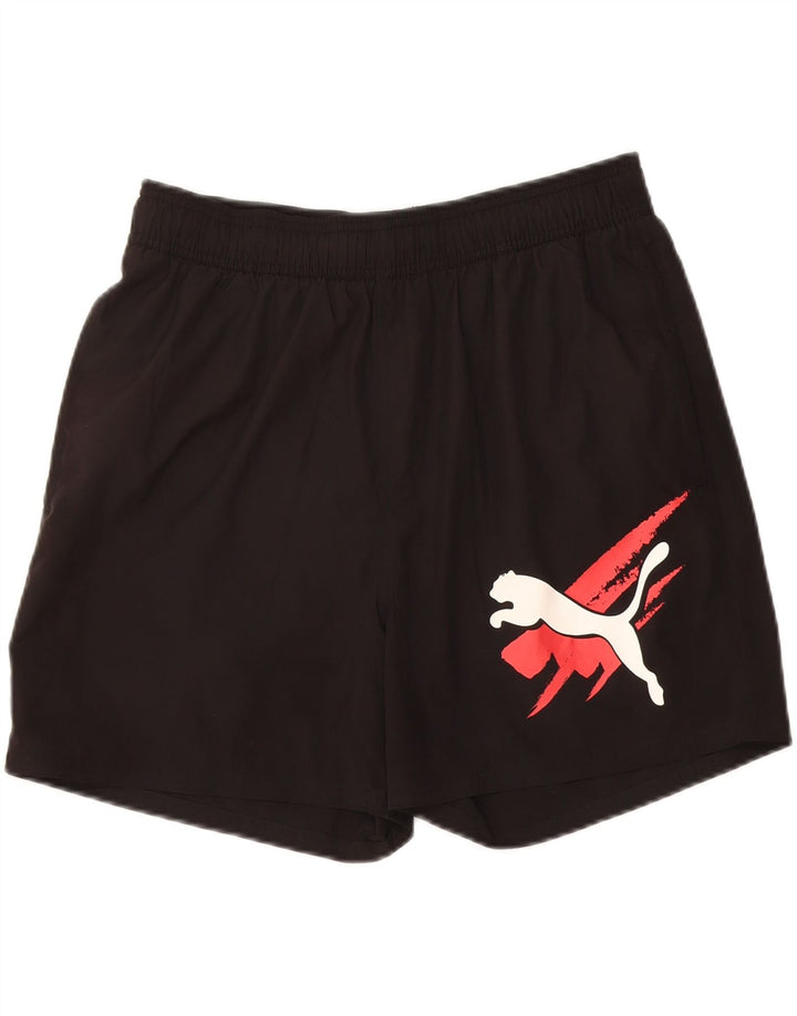 PUMA Mens Graphic Sport Shorts Medium  Black