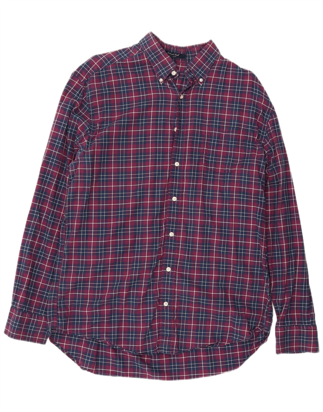 GANT herre Regular Fit skjorte XL marineblå ternet bomuld