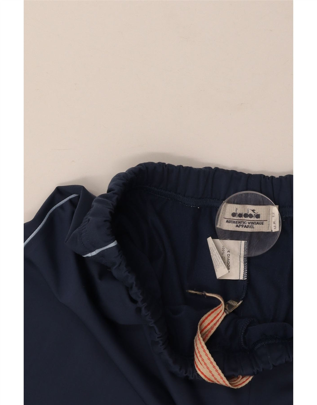 DIADORA Træningsdragt bukser til kvinder UK 12 Medium Navy Blue Polyester