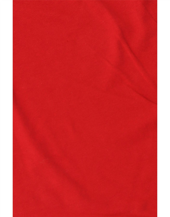 Vans Dame Grafisk T-Shirt Top UK 14 Stor Rød Bomuld