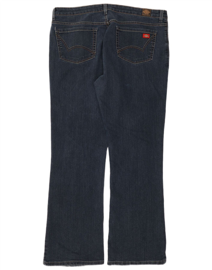 Dickies Dame Bootcut Jeans US 16 2XL W36 L33 Blå Bomuld