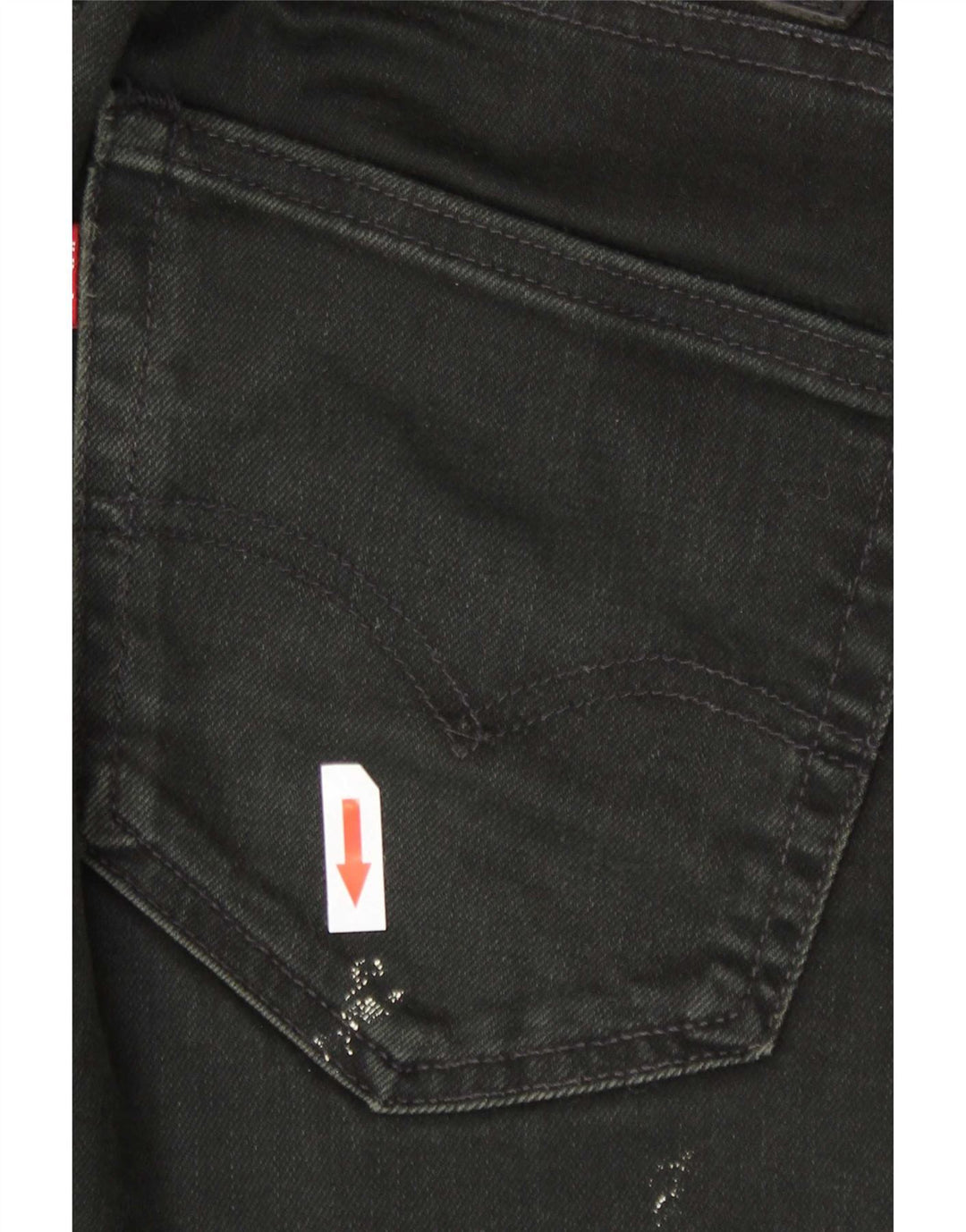 Levi's Slim Jeans til mænd W34 L34 Sort bomuld