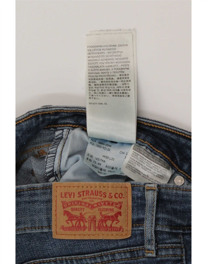 Levi's Dame 715 Bootcut Jeans W29 L32 Blå Bomuld