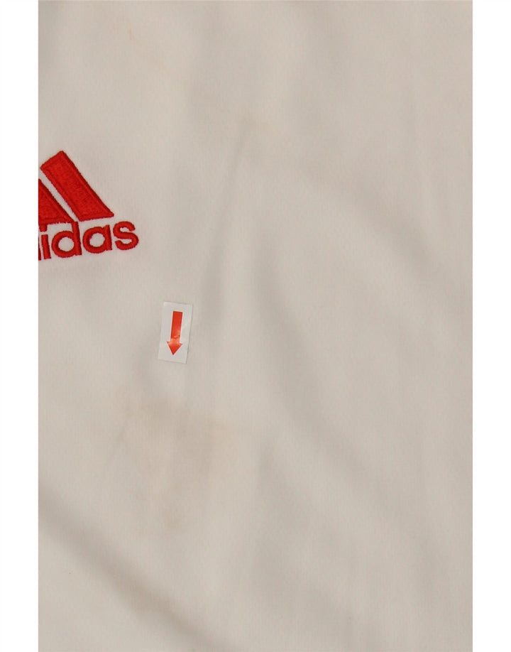 Adidas Herre Climalite T-Shirt Top 2XL Hvid Polyester