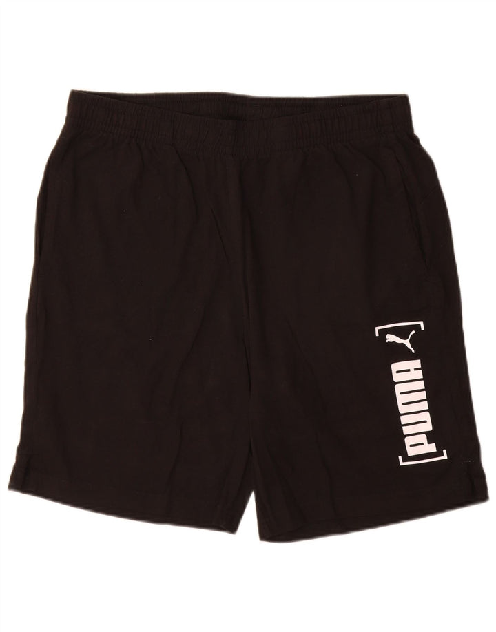 PUMA Grafiske sportsshorts til mænd, store sorte