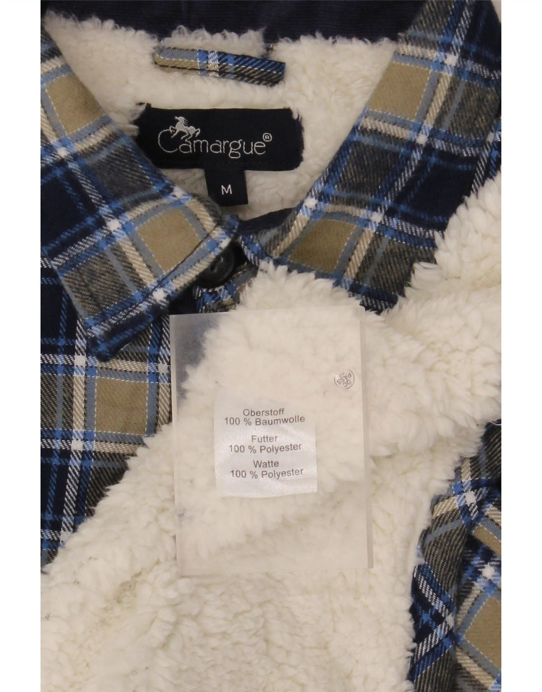 CAMARGUE Herre Lumberjack Flanel Shirt Medium Navy Blue Ternet Bomuld