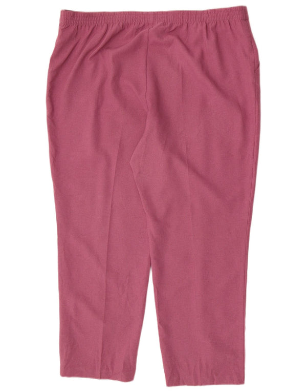 Marks & Spencer Dame Slim Casual Bukser UK 20 2XL W40 L27 Pink Ternet