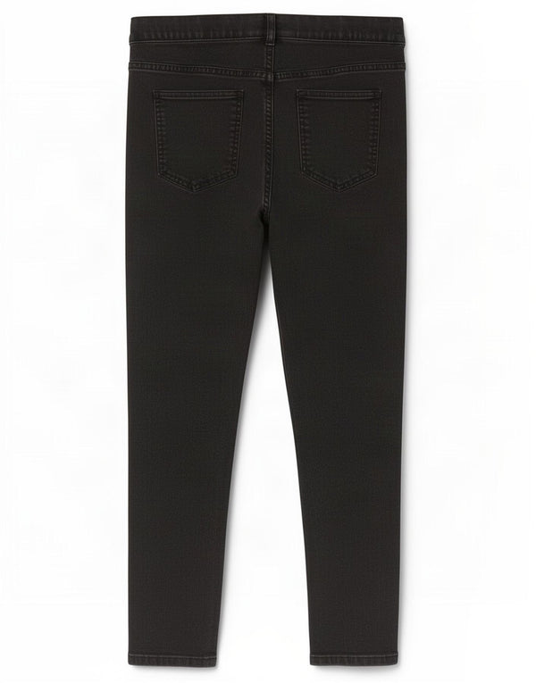 Marks & Spencer Dame Jegging Jeans UK 16 Large W34 L24 Black Bomuld