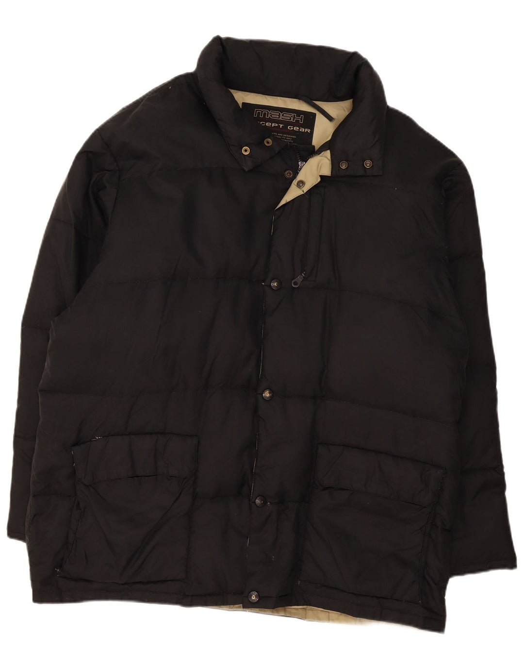 Mash Herre hættepolstret jakke UK 42 XL Sort