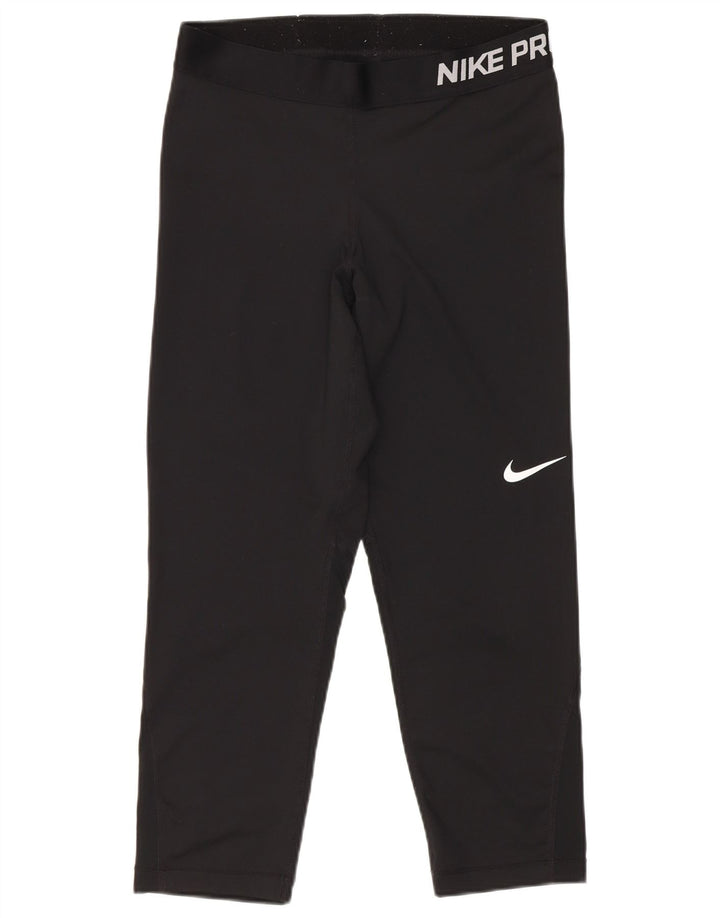 Nike Dame Grafiske Capri Leggings Medium W26 L21 Sort