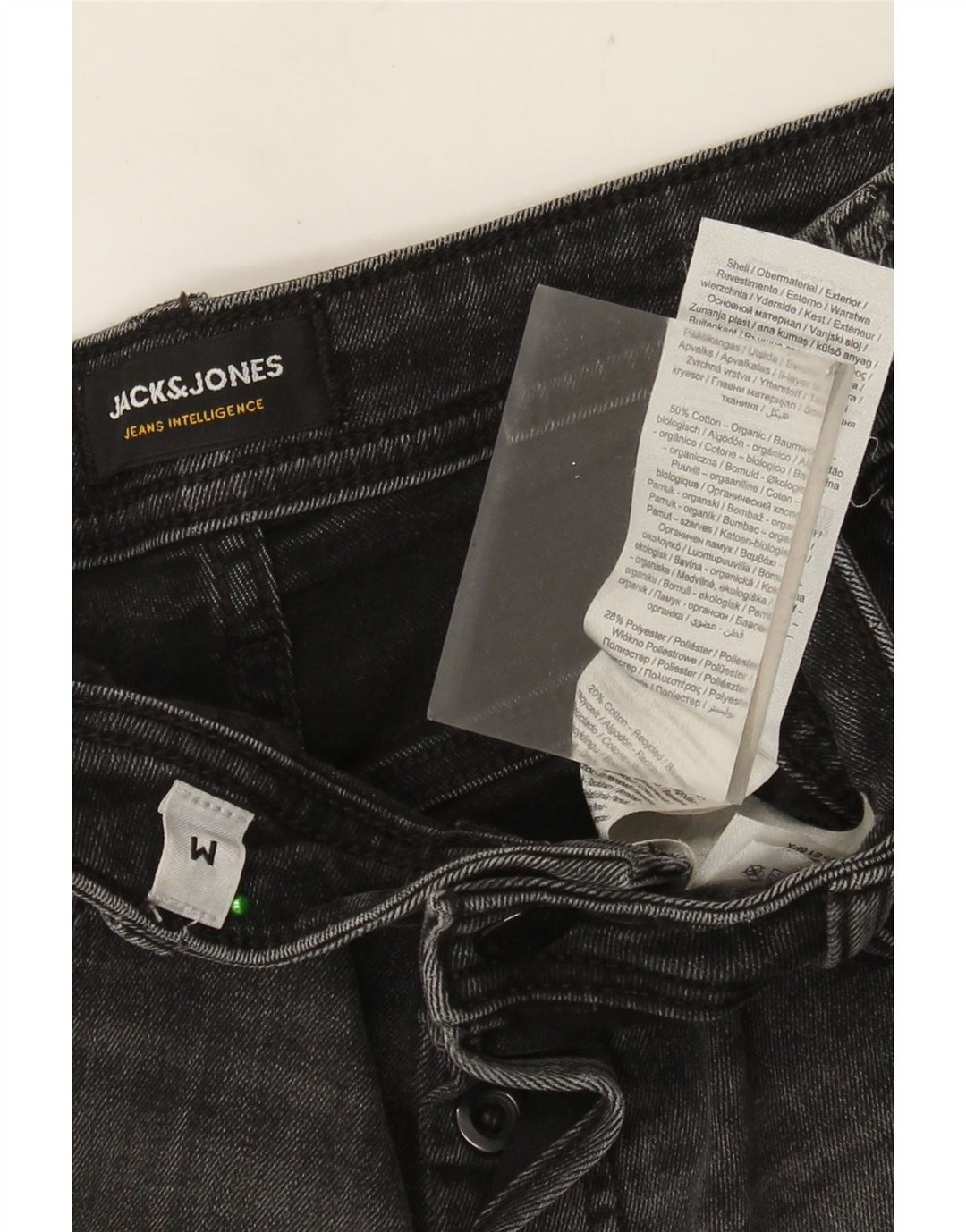 JACK & JONES Denimshorts til mænd Medium W32 Grå bomuld