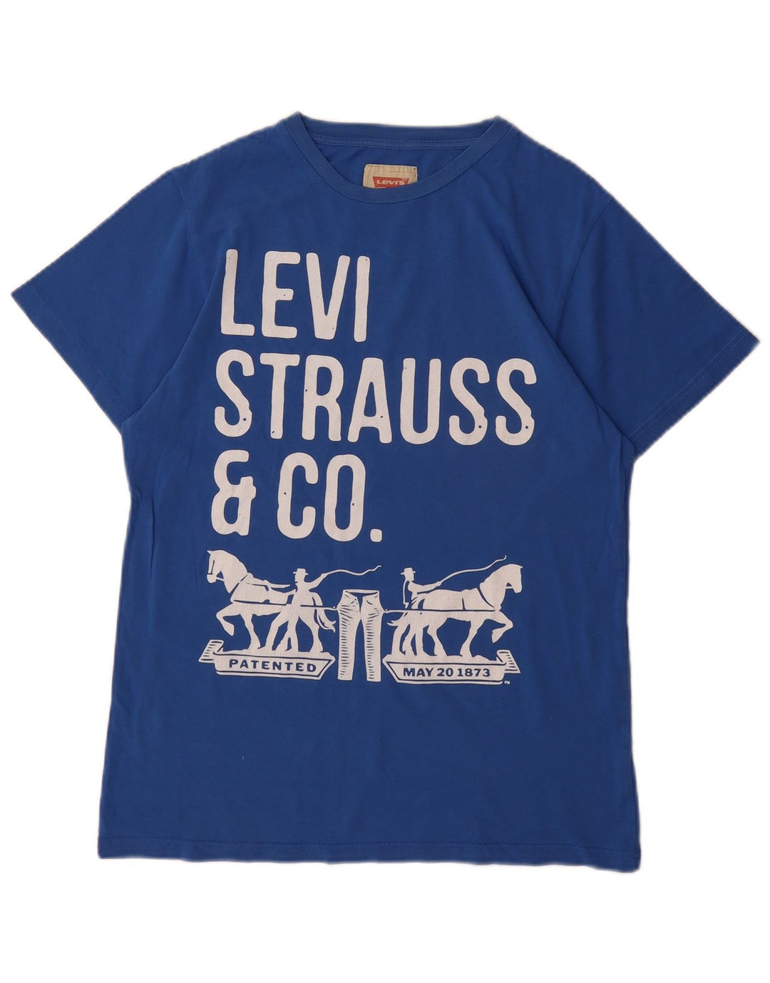 LEVI'S drenge grafisk t-shirt top 15-16 år blå bomuld