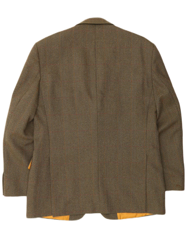 Magee Herre 2-knaps blazerjakke UK 42 XL brun ternet uld