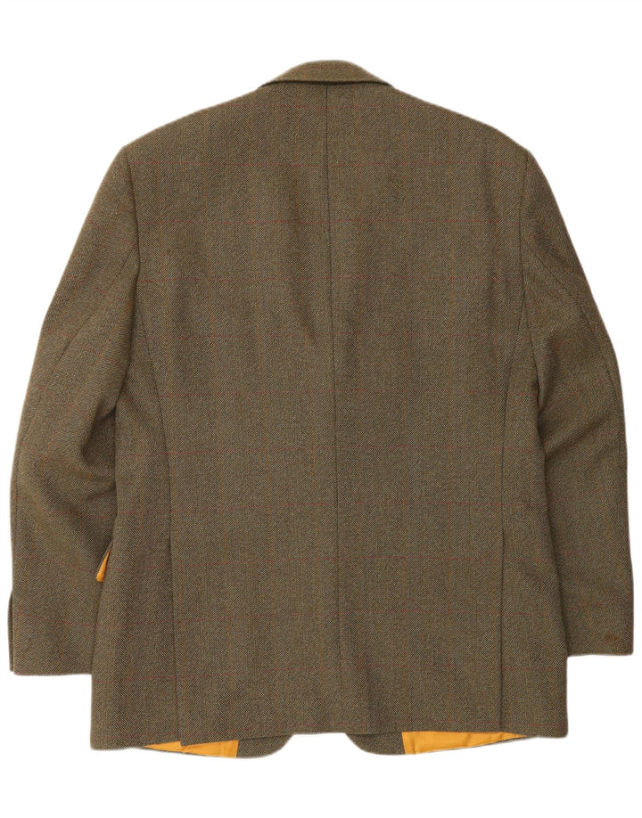 Magee Herre 2-knaps blazerjakke UK 42 XL brun ternet uld
