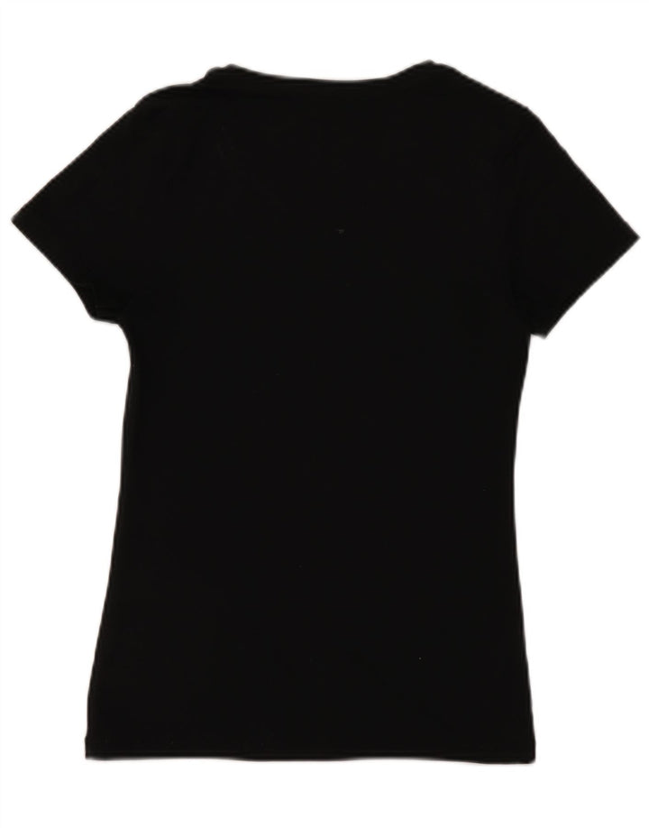 Nike Herre Dri Fit Slim Fit Grafisk T-Shirt Top Lille Sort