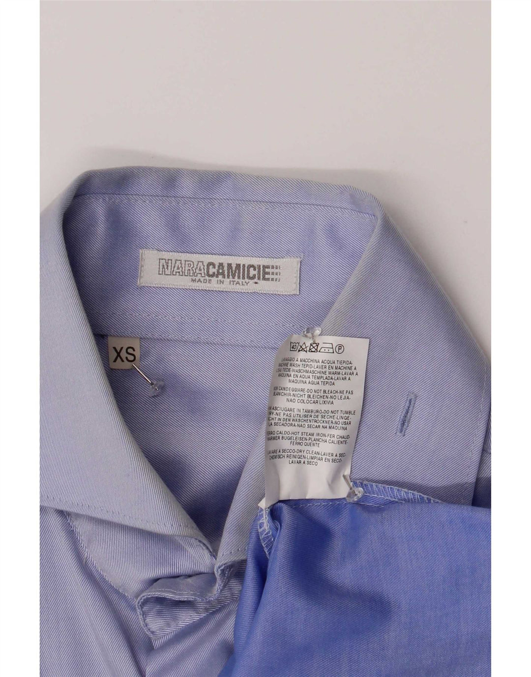 Naracamicie Herreskjorte XS Blue Cotton Classic