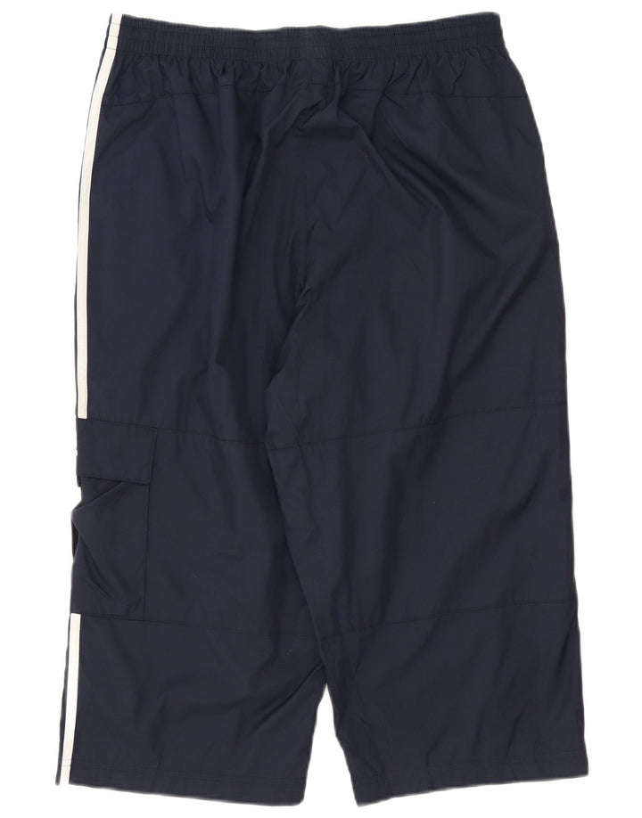 Adidas Herre Cargo Capri Træningsdragt Bukser Large Navy Blue Polyester