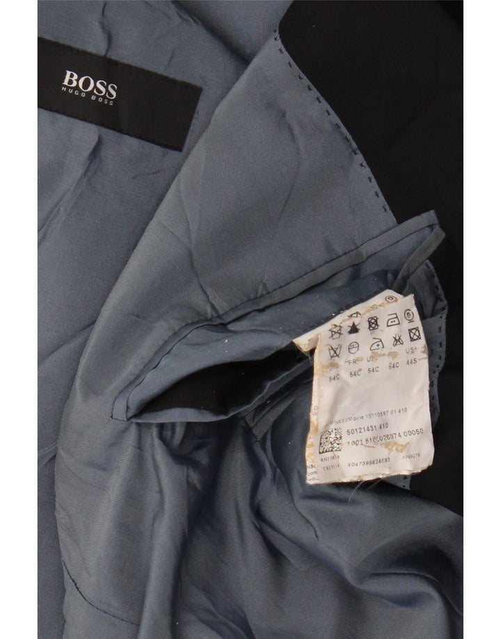 Hugo Boss Herre 2 Button Blazer Jacket IT 54 2XL Sort