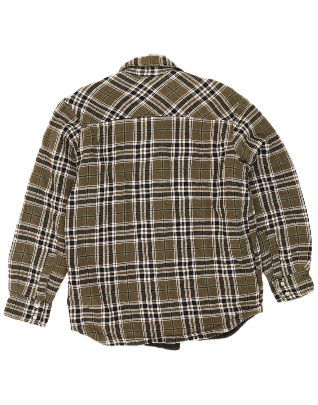 Dickies herre skovhugger flannel skjorte lille kaki ternet bomuld