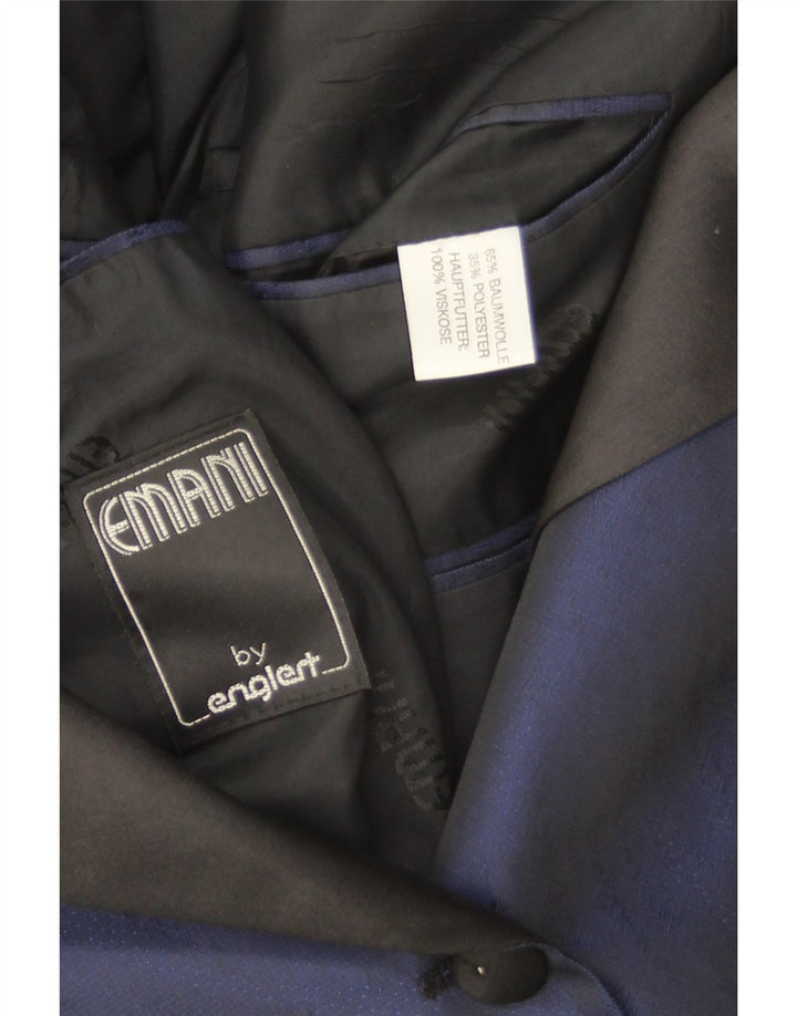 Dame 1-knaps blazerjakke UK 16 Stor marineblå bomuld