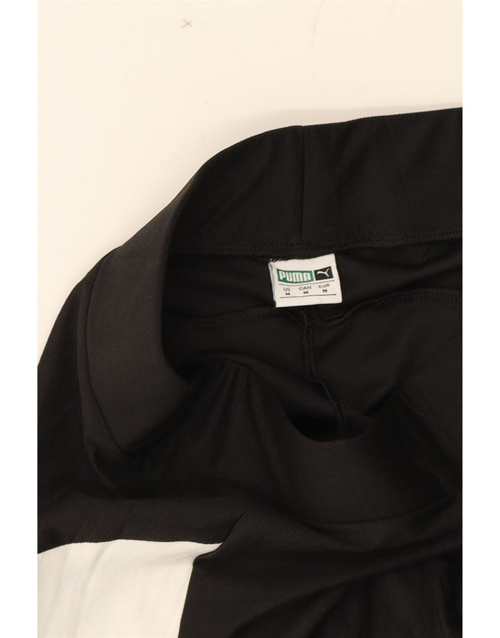 PUMA Womens Graphic Leggings UK 14 Medium  Black Colourblock Polyester Vintage Puma and Second-Hand Puma from Messina Hembry 