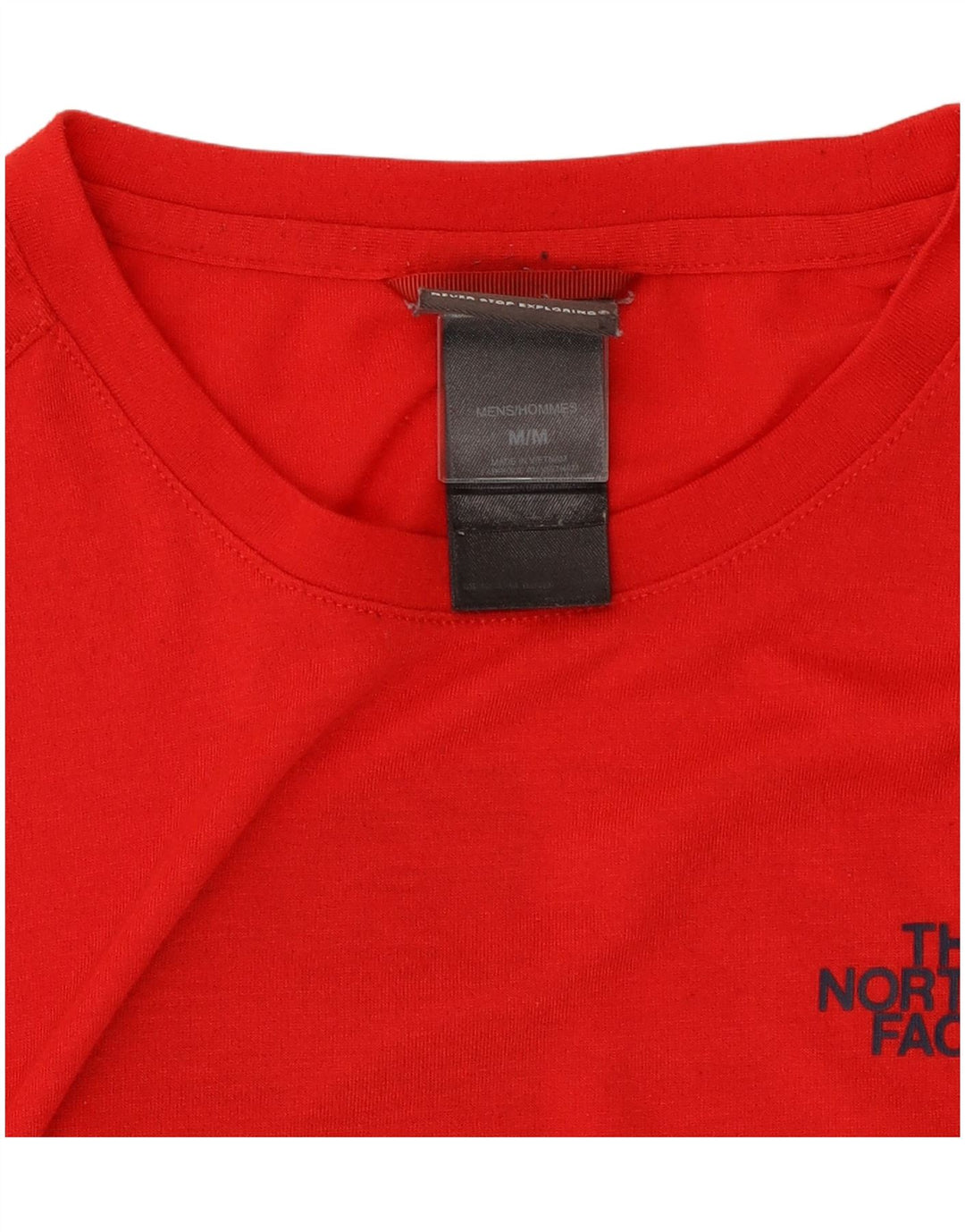 The North Face Herre grafisk T-shirt Top Medium Rød Polyester