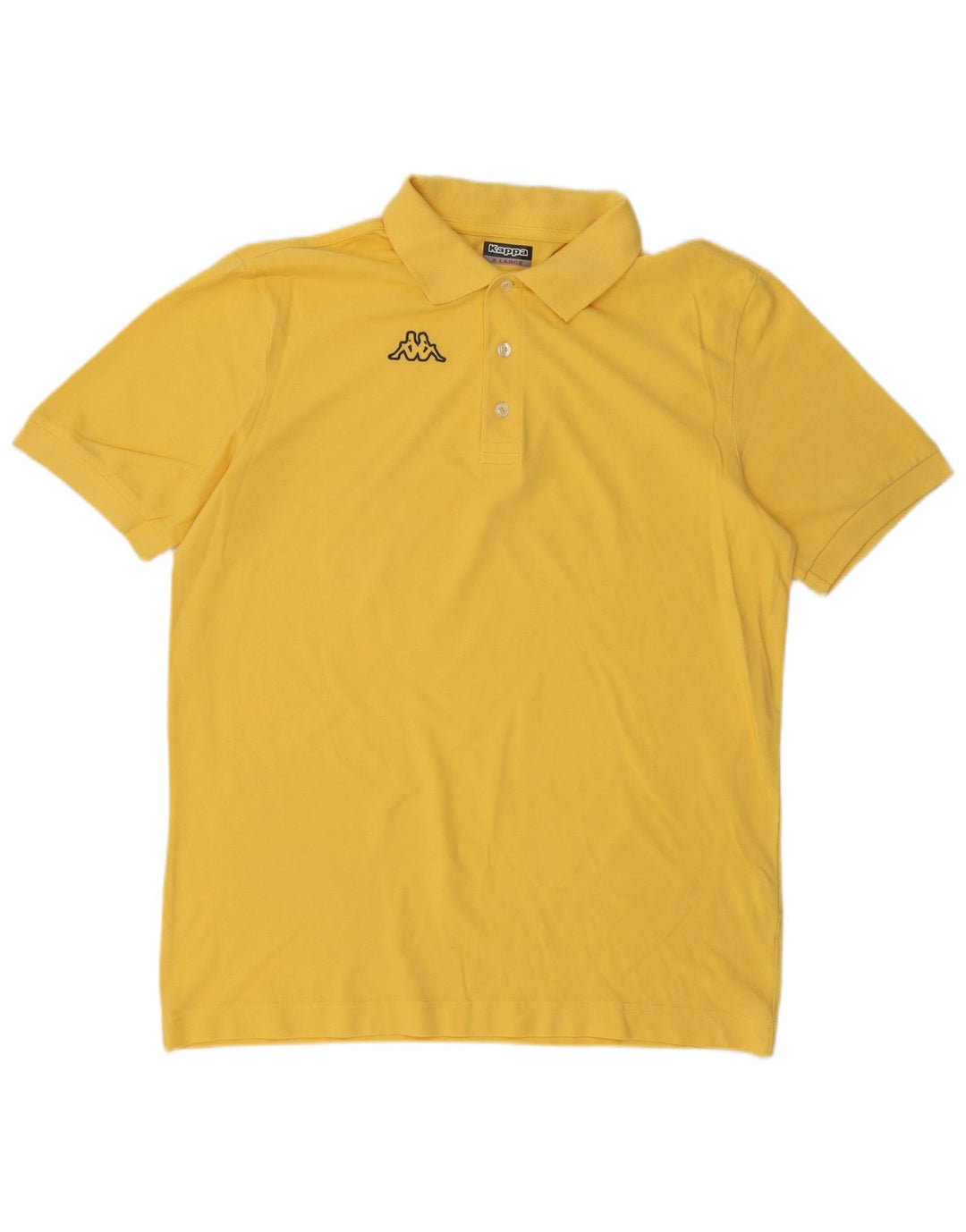 Kappa herre grafisk poloshirt XL gul bomuld