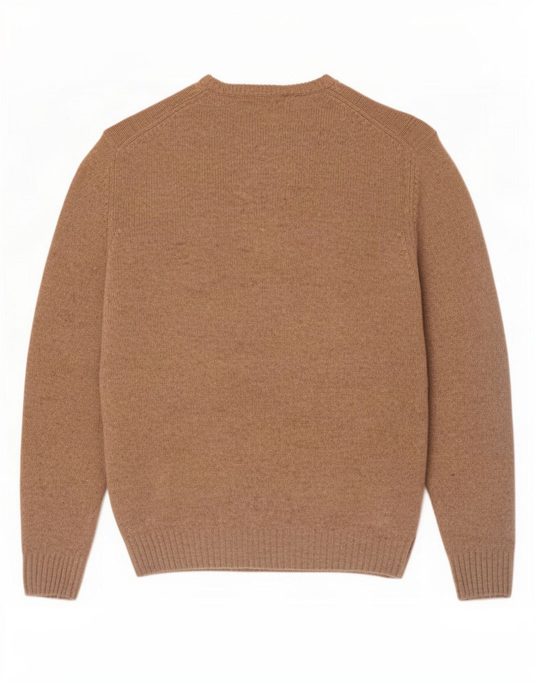 Marlboro Classics Herre Crew Neck Jumper Sweater Stor Beige Lammeuld