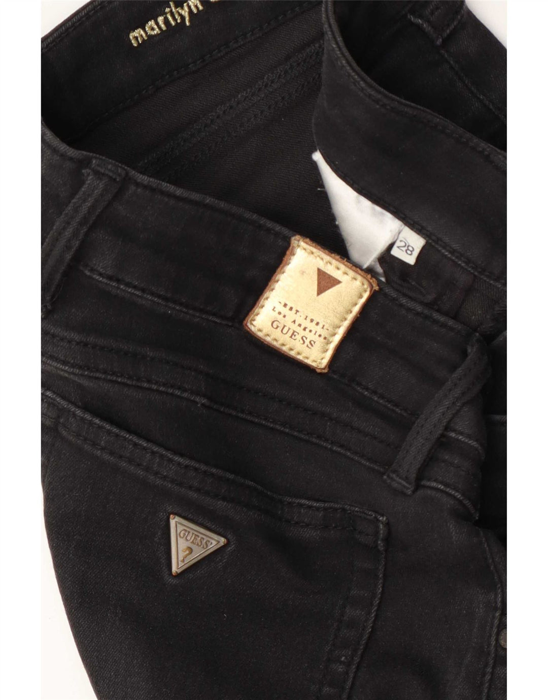 Guess Dame Marilyn Skinny Jeans W28 L28 Sort