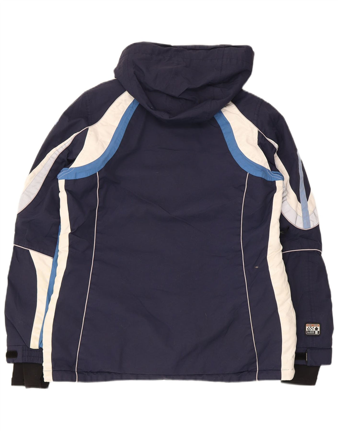 Iguana Dame Hætte Skijakke EU 40 Medium Navy Blue Colourblock