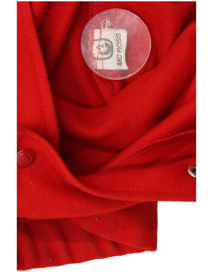 MC Ross Herre Bomber Jacket UK 38 Medium Rød Uld